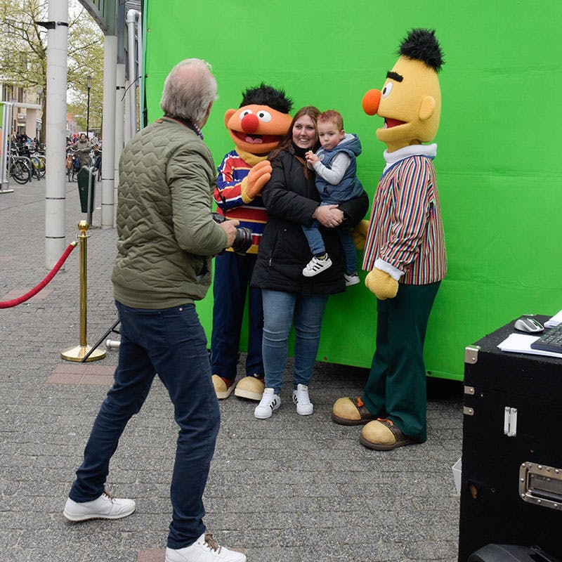 Foto Actie met Bert & Ernie 